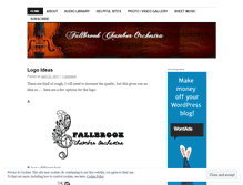 Tablet Screenshot of fallbrookchamberorchestra.wordpress.com