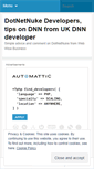 Mobile Screenshot of dotnetnukedevelopers.wordpress.com