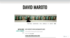 Desktop Screenshot of davidmaroto.wordpress.com