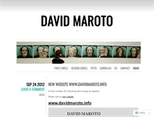 Tablet Screenshot of davidmaroto.wordpress.com