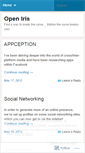 Mobile Screenshot of openyouriris.wordpress.com