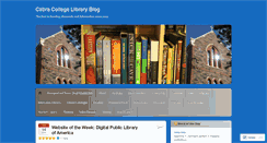 Desktop Screenshot of cabraseniorlibrary.wordpress.com