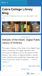 Mobile Screenshot of cabraseniorlibrary.wordpress.com