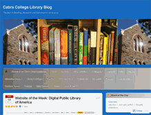 Tablet Screenshot of cabraseniorlibrary.wordpress.com