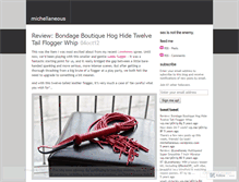 Tablet Screenshot of michellaneous.wordpress.com