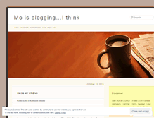 Tablet Screenshot of moisbloggingithink.wordpress.com