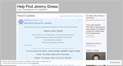 Desktop Screenshot of jeremygriess.wordpress.com