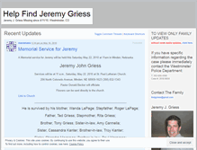 Tablet Screenshot of jeremygriess.wordpress.com