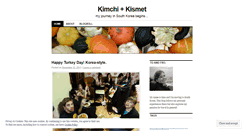 Desktop Screenshot of kimchiandkismet.wordpress.com