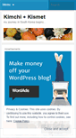 Mobile Screenshot of kimchiandkismet.wordpress.com