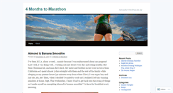 Desktop Screenshot of 4monthstomarathon.wordpress.com