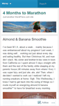 Mobile Screenshot of 4monthstomarathon.wordpress.com