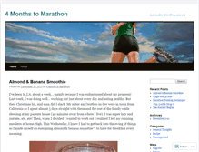 Tablet Screenshot of 4monthstomarathon.wordpress.com