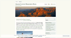 Desktop Screenshot of grandcanyonmarathonblog.wordpress.com