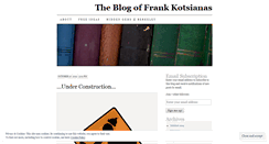 Desktop Screenshot of frankkotsianas.wordpress.com