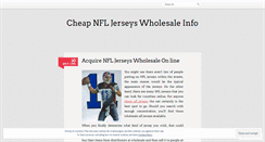 Desktop Screenshot of nfljerseys4cheap.wordpress.com