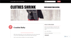 Desktop Screenshot of clothesshrink.wordpress.com