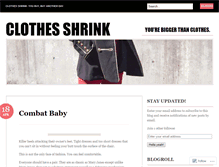 Tablet Screenshot of clothesshrink.wordpress.com