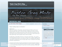 Tablet Screenshot of gregmohr.wordpress.com