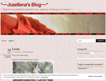 Tablet Screenshot of jozefiena.wordpress.com