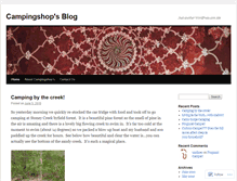 Tablet Screenshot of campingshop.wordpress.com