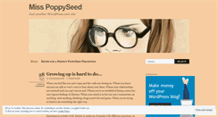 Desktop Screenshot of misspoppyseed.wordpress.com