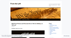 Desktop Screenshot of fromtheleft.wordpress.com