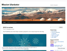 Tablet Screenshot of missionulanbator.wordpress.com