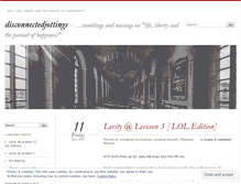 Tablet Screenshot of disconnectedjottings.wordpress.com