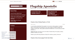 Desktop Screenshot of flagshipapostolic.wordpress.com