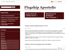 Tablet Screenshot of flagshipapostolic.wordpress.com