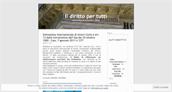 Desktop Screenshot of ildirittopertutti.wordpress.com