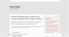 Desktop Screenshot of peterggeller.wordpress.com