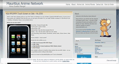 Desktop Screenshot of mauritiusanimenetwork.wordpress.com