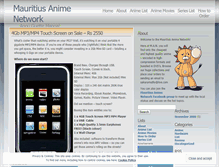 Tablet Screenshot of mauritiusanimenetwork.wordpress.com