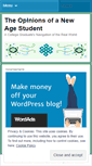Mobile Screenshot of newopinions.wordpress.com