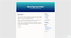 Desktop Screenshot of dancingbunnies.wordpress.com