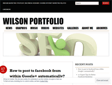 Tablet Screenshot of portfoliowilson.wordpress.com