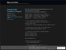 Tablet Screenshot of manoutoftime.wordpress.com