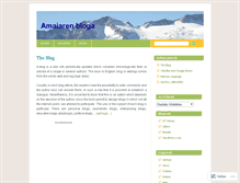 Tablet Screenshot of amaiaris.wordpress.com