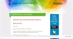 Desktop Screenshot of lenguajeinteractivo.wordpress.com