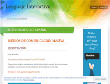 Tablet Screenshot of lenguajeinteractivo.wordpress.com