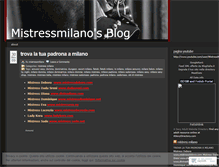 Tablet Screenshot of mistressmilano.wordpress.com