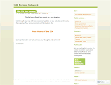 Tablet Screenshot of ilointernnetwork.wordpress.com
