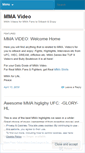Mobile Screenshot of mmavideo.wordpress.com