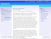 Tablet Screenshot of learningtwopointo.wordpress.com