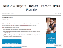 Tablet Screenshot of acrepairtucsonhvac.wordpress.com