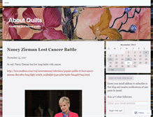 Tablet Screenshot of aboutquilts.wordpress.com