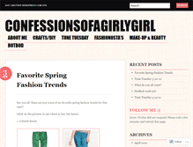 Tablet Screenshot of confessionsofagirlygirl.wordpress.com