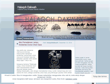 Tablet Screenshot of halaqohdakwah.wordpress.com